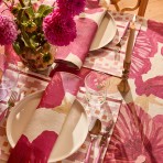 Bonnie and Neil | Tablecloth | Wild Pansy Pink | Medium